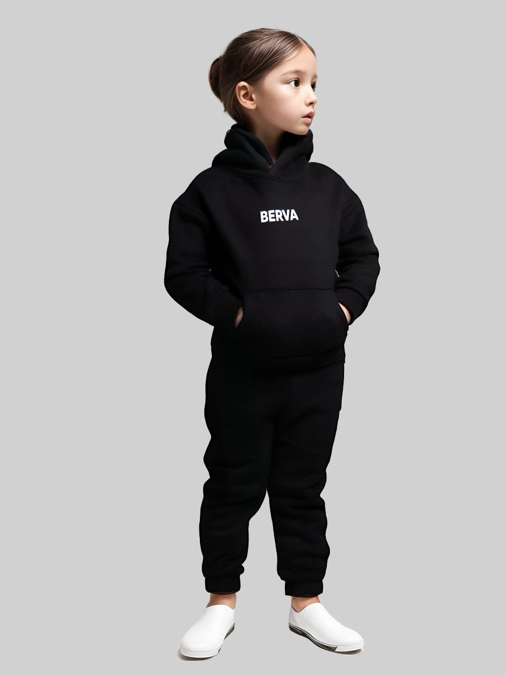 Kids Unisex Hoodie & Sweatpants – Black